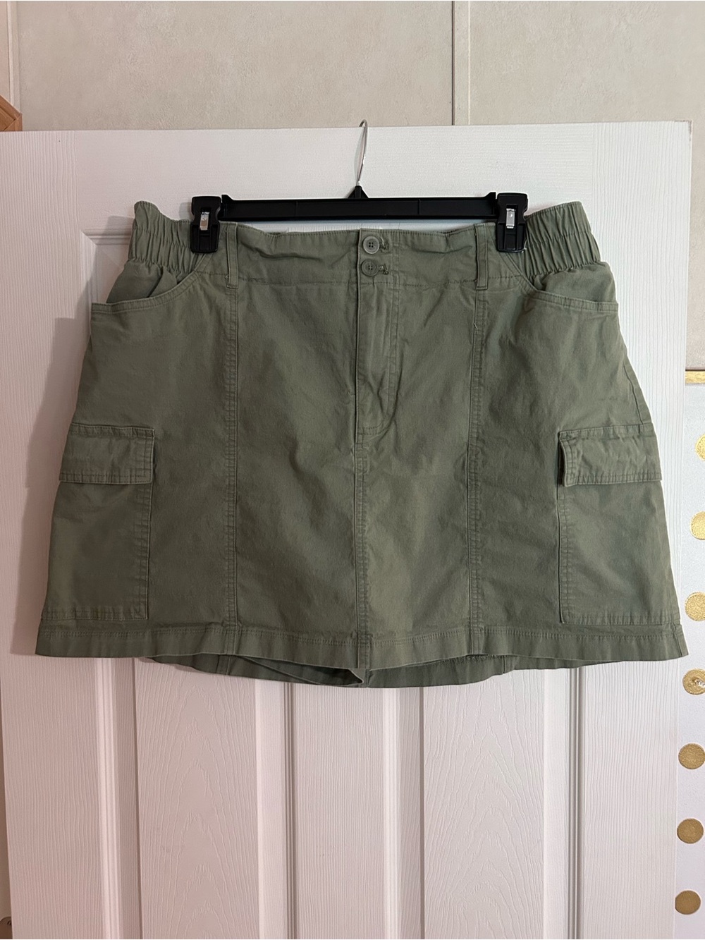 Olive Green Utility Cargo Skort